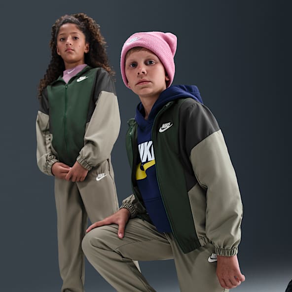 【小学４年、5年 男女】 Nike フード付きダウンジャケット フリース使い Kids' Jackets & Coats. Nike FI